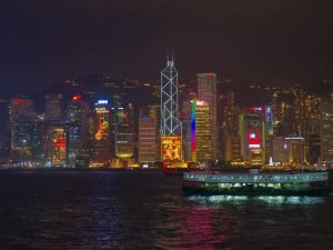 Night View of Victoria Harbour